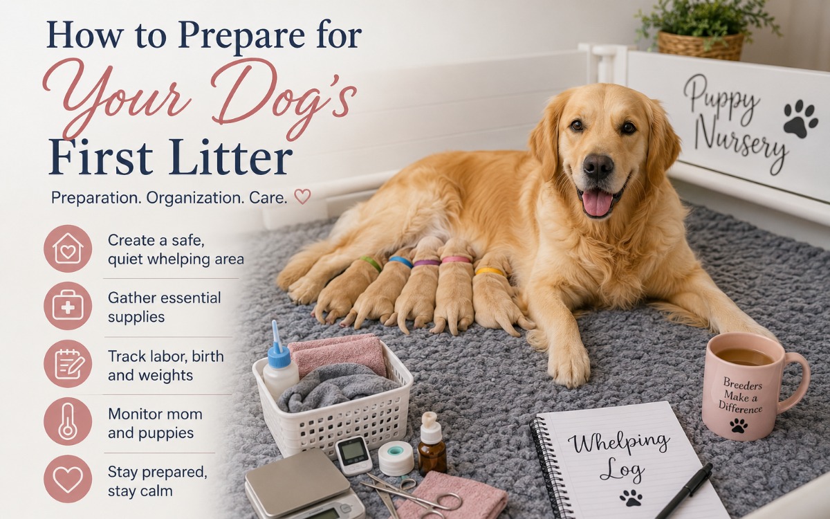 How to Prepare for Your Dog’s First Litter